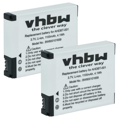 Batteria per gopro hero - 2x,